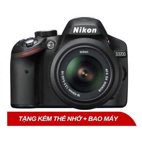 Nikon D3200 24MP với Lens kit 18-55mm f3.5-5.6G ED VR II